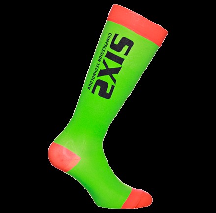 Носки SIXS компрессионные Recover Socks, Green/Red