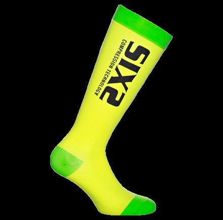 Носки SIXS компрессионные Recover Socks, Yellow/Green