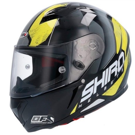 Шлем интеграл SHIRO SH-890 INFINITY+(Пинлок) black/fluor/yellow