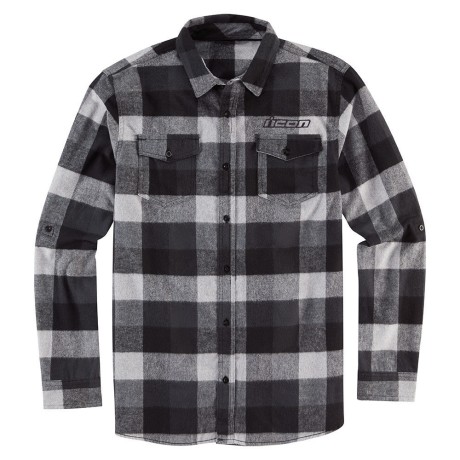 Рубашка ICON Flannel Feller black/grey