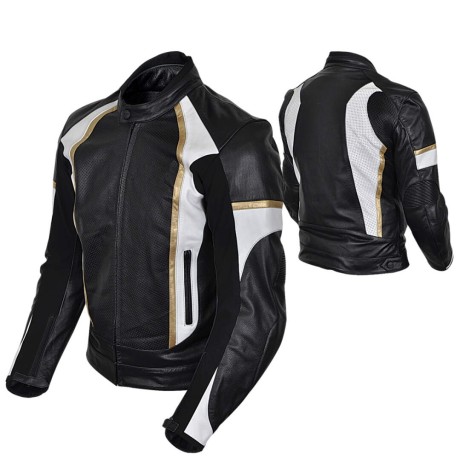 Куртка HIZER мотоциклетная (кожа) 542