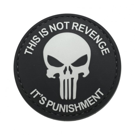Шеврон Punisher it's punishment ПВХ (Чёрный)