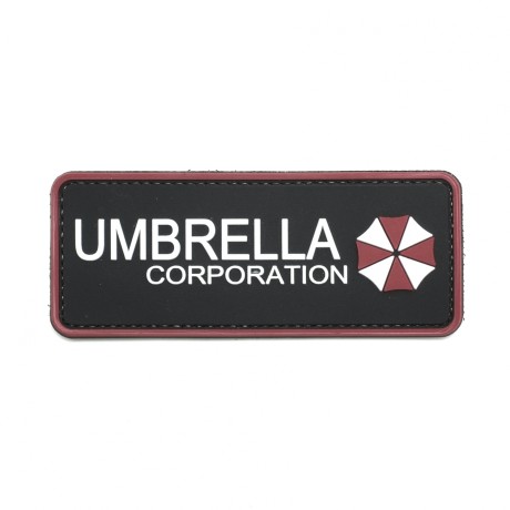 Шеврон Umbrella Corporation надпись черно-красная
