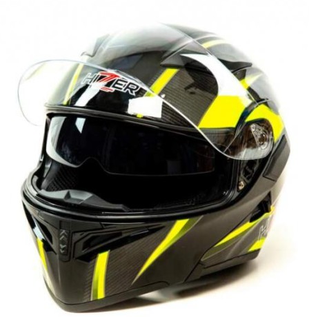 Шлем модуляр HIZER J5902 #1 Black/Yellow
