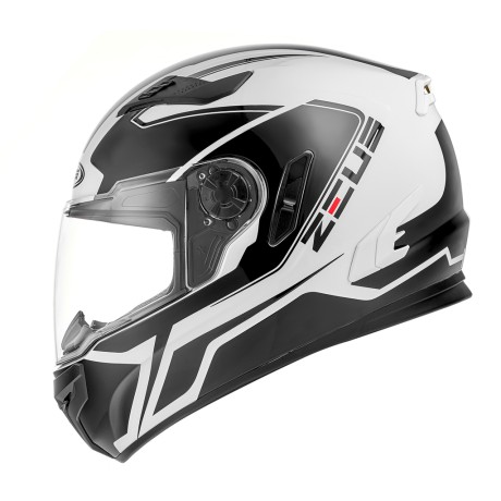 Шлем интеграл ZEUS ZS-813A черный/белый