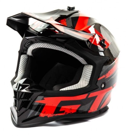 Шлем кроссовый GTX 633 #10 BLACK/RED GREY
