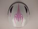 Шлем RSV Saturn DL Pins,  двойной визор, бело-розовый (White/Pink) (1464455087474)