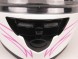Шлем RSV Saturn DL Pins,  двойной визор, бело-розовый (White/Pink) (14644550892331)