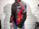 Куртка OSA текстильная черный/красный/серый (женская) (15658761056596)