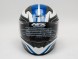 Шлем  AFX FX-24 STINGER STREET HELMET WHITE/BLACK/BLUE (15623497391135)