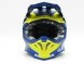 Шлем (кроссовый) JUST1 J39 REACTOR жёлтый/синий матовый (15844626838324)