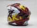 Шлем (мотард) Ataki JK802 Rampage коричневый/жёлтый глянцевый (15905059423365)