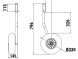 Комплект колес транцевых быстросъёмных для НЛ типа "Солар" (260 мм) (16053553301386)