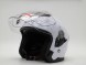 Шлем (открытый со стеклом) Ataki JK526 Solid белый глянцевый (16081325859424)