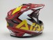Шлем кроссовый Ataki JK801 Rampage коричневый/желтый глянцевый (16081108391903)