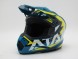 Шлем кроссовый Ataki JK801 Rampage синий/желтый глянцевый (16081323360434)
