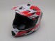 Шлем HIZER J6801 #5 white/red (1622824695089)