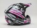 Шлем кроссовый YM-211 "YAMAPA" Black Pink (16249627326113)
