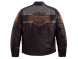 Куртка H-D One Pure Biker Style HB Leather Jacket Black/ Dark Grey (1630605140208)
