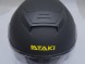 Шлем открытый со стеклом ATAKI JK526 Stripe чёрный/Hi-Vis жёлтый матовый (16456990399058)