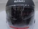 Шлем открытый со стеклом ATAKI JK526 Stripe чёрный/белый матовый (1645699105323)
