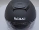Шлем открытый со стеклом ATAKI JK526 Stripe чёрный/белый матовый (1645699105577)