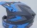 Шлем кроссовый GTX 633 #9 BLACK/BLUE GREY (16515915391915)
