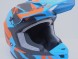 Шлем кроссовый GTX 633 #2 BLUE/ORANGE BLACK (16515911138143)