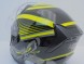 Шлем открытый HIZER J228 #1 black/neon yellow (16515919992543)