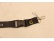 Шнурок для ключей "Спаси и сохрани" тканевый, чёрный (16569189932881)