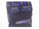 Перчатки MOTEQ Stinger, 4 клапана вентиляции, мужские, чёрные/синие (16585046300082)