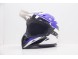 Шлем кроссовый HIZER 915 #8 White/Blue/Black (16595203407585)