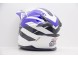 Шлем кроссовый HIZER 915 #8 White/Blue/Black (16595203412192)