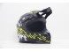 Шлем кроссовый HIZER 211 #2 black/green (подростковый) (16595194642014)
