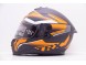 Шлем интеграл GTX 5672 #2 BLACK/FLUO ORANGE GREY (16594311799897)