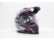 Шлем мотард HIZER B6197-1 #2 Black/Red/White (16595209823382)