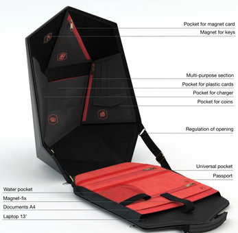 Рюкзак CVG Shape Superhero Black, 693195153310378864