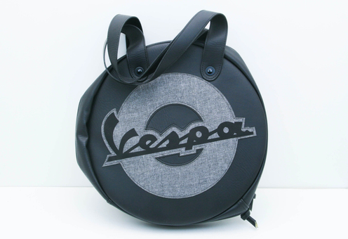 Сумка Vespa "Колесо" Чёрно-серая, 32222933932578804008