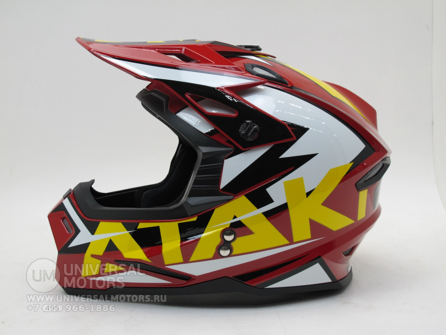 Шлем Ataki JK801 Rampage коричневый/желтый глянцев, Материал подложки гипоаллергенный