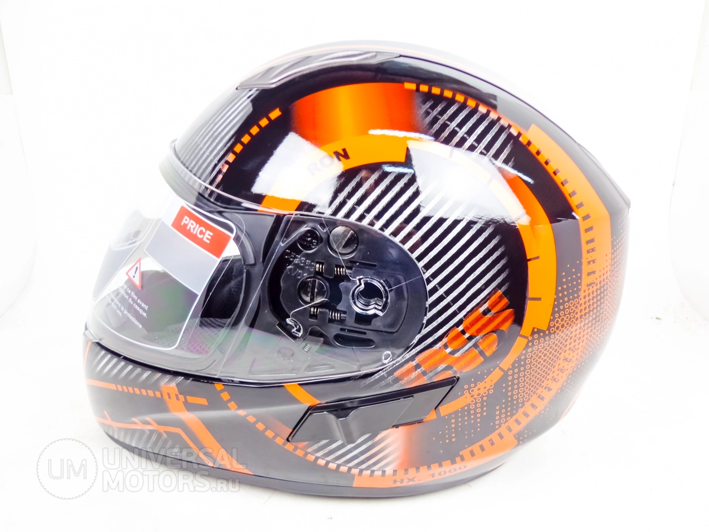 Шлем IXS интеграл HX 1000 THON чёрно-оранжево-сере, 30840906411377202996