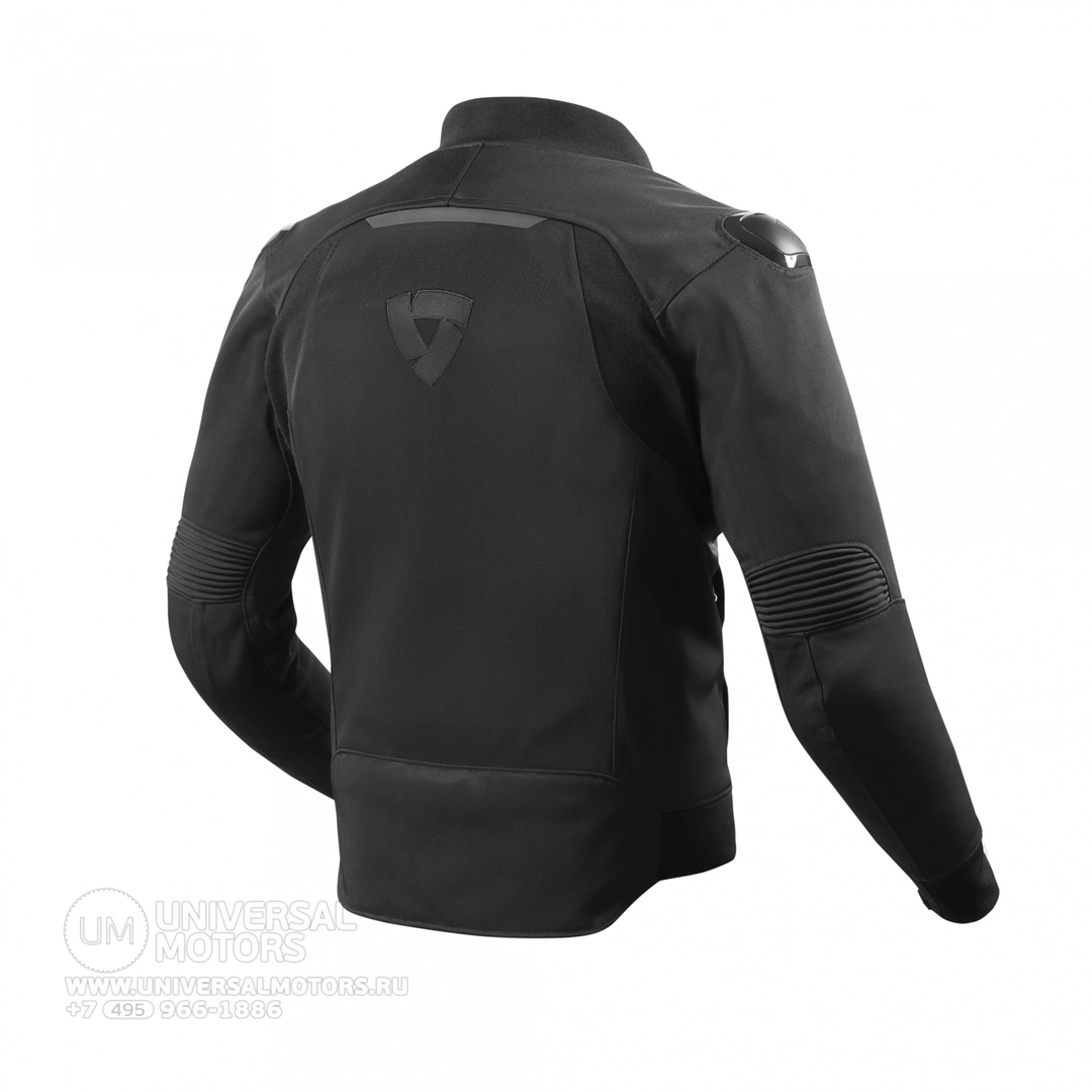 Текстильная мотокуртка REVIT Traction Black, Защита tpu, из высокотемпературного, термопластичного полиуретан