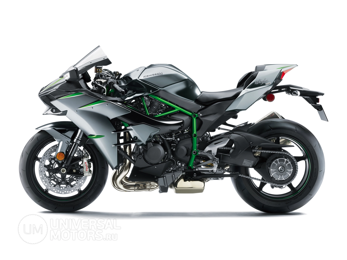 Мотоцикл Kawasaki Ninja H2 Carbon, Расположение цилиндров рядное