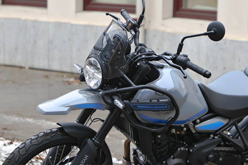 Мотоцикл Royal Enfield Himalayan 450 Mid Poppy Blu, Тип двигателя 4-тактный