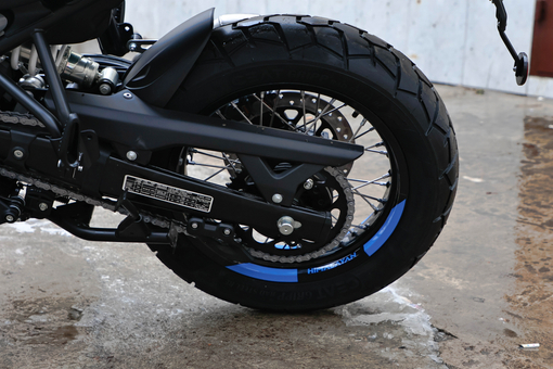 Мотоцикл Royal Enfield Himalayan 450 Mid Poppy Blu, Диаметр колеса 17 ″