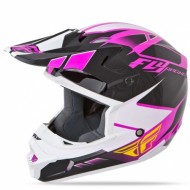 Шлем Fly Racing KINETIC IMPULSE розовый/черный/белый глянцевый (кроссовый)