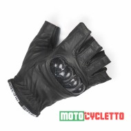 Перчатки MOTOCYCLETTO без пальцев HALF-FINGER BLACK, кожа