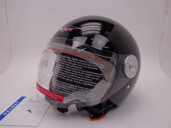 Шлем Vcan 522 black (открытый со стеклом)