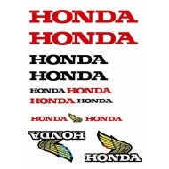 Комплект наклеек "Хонда" DS 001 виниловая (комплект 12 шт), размер 25*35см