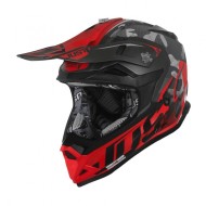 Шлем (кроссовый) JUST1 J32 YOUTH SWAT Hi-Vis красный/черный матовый