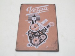 Знак винтажный VESPA тип 65